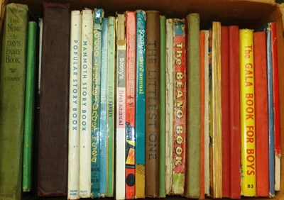 Lot 157 - A Collection of Children's Books and Annuals, mainly 1930's to 60's, including Beano, Rupert,...