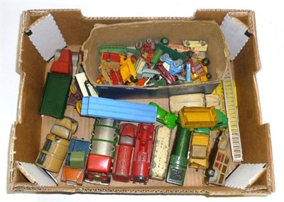 Lot 168 - Mixed Toys, including a Chad Valley 'O' gauge train set, playworn diecast vehicles by Dinky and...