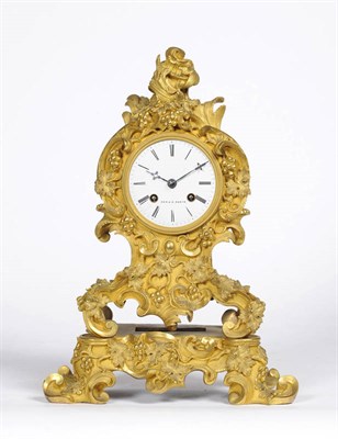 Lot 1301 - A French Ormolu Striking Mantel Clock, retailed by Pepin A Paris, circa 1850, the highly...