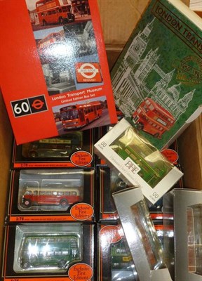 Lot 192 - A Large Collection of Boxed Diecast Buses, including two EFE gift sets and nineteen singles,...