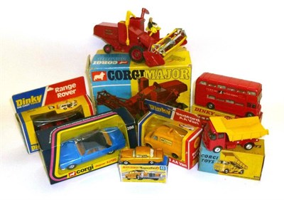 Lot 197 - Seven Boxed Diecast Vehicles - Corgi Major Massey Ferguson Combine Harvester No.1111, Corgi...