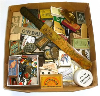 Lot 226 - A Collection of Small Advertising and Collectors Items, including a Craven Cachous tin in the...