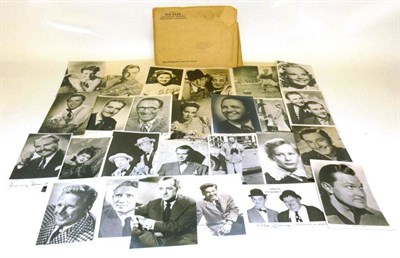 Lot 262 - A Small Collection of Photographs of Entertainers, some signed, including Laurel & Hardy,...