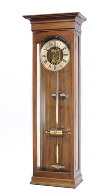 Lot 1310 - A Very Rare Mahogany Earth Driven Electric Wall Clock, No.139, Bentleys, Patent 19044/10 MFcd,...