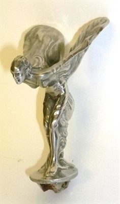 Lot 269 - A Small Chromium Plated Rolls Royce Spirit of Ecstasy Car Mascot, no signature, height 12cm