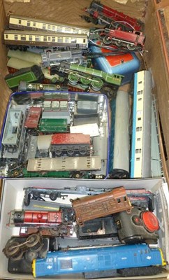 Lot 18 - A Small Collection of Unboxed Tri-ang and Hornby 'OO' Gauge Trains and Accessories, including...