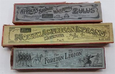 Lot 78 - Three Boxed Pre-War Sets of Britains Hollowcast Lead Figures - No.1711 The Foreign Legion,...