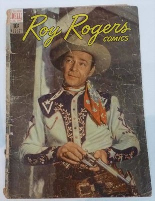 Lot 119 - Thirty Six American Roy Rogers Comics by Dell, from No.8 in 1948 to No.120 in 1957, housed in...