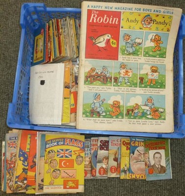 Lot 122 - A Collection of Comics and Comic Giveaways, including Sun Comic No's 1,2 & 3, Robin comics,...