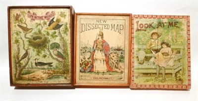 Lot 132 - A 19th Century Wooden Jigsaw Puzzle - Life in the Woods, featuring thirteen birds in trees,...