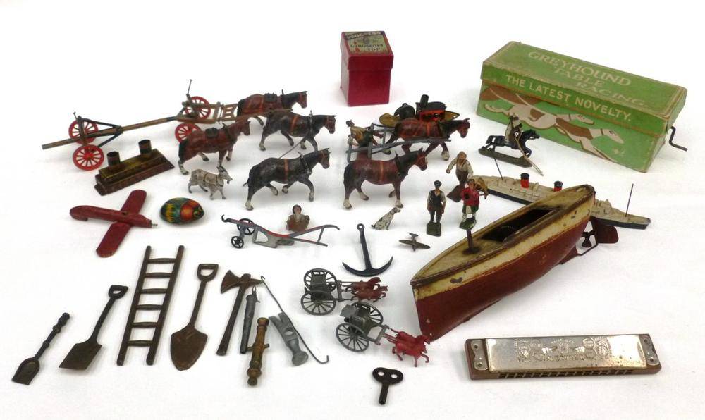 Lot 146 - Vintage Toys, including a German clockwork