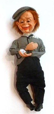 Lot 156 - A Boxed Mr Parlanchin Ventriloquists Dummy by Remeal, with red hair, black and white jacket and...