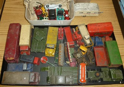 Lot 170 - Playworn Diecast Vehicles, mainly Dinky, also Matchbox Models of Yesteryear and a Spot-On...