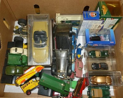 Lot 175 - Mixed Diecast Vehicles, including eight early Dinky vehicles, Schuco Brabham Ford, boxed Lledo etc