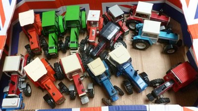 Lot 177 - A Collection of Britains Diecast and Plastic Agricultural Vehicles, all unboxed, including...