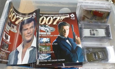 Lot 178 - A Collection of Boxed 'James Bond Car Collection' Diecast Vehicles, with the related magazines,...