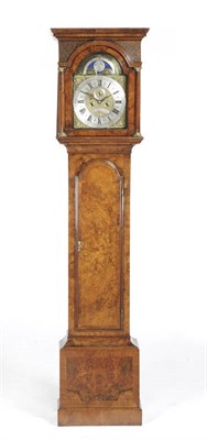 Lot 1329 - A Walnut Eight Day Longcase Clock, signed Saml Harris, London, circa 1730, the nicely figured...