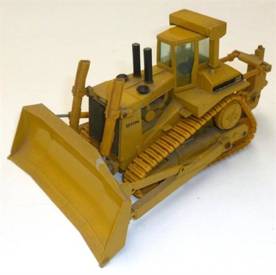 Lot 186 - Nine Boxed Diecast Construction Vehicles - Cat D11N Track Type Tractor, Cat D10 Track Type Tractor