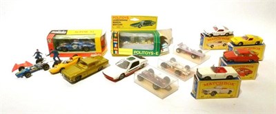 Lot 190 - Mixed Diecast Vehicles, including four boxed Matchbox 1-75 Series cars - No.8 Ford Mustang,...