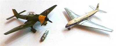 Lot 196 - Two Boxed Dinky Aircraft - D.H.Comet Airliner No.702 and Junkers JU 87B Stuka