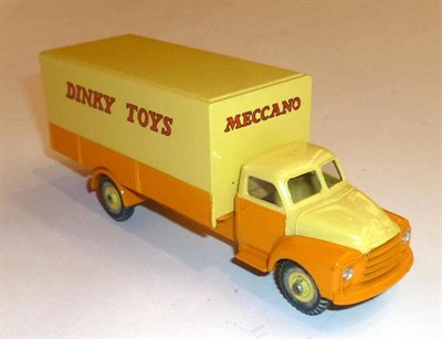 Lot 208 - A Boxed Dinky Supertoys Bedford Pallet Jekta Van No.930, with orange and yellow body, Dinky...