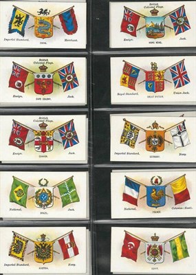 Lot 266 - A Set of Huddens 'Flags of all Nations' Cigarette Cards, twenty five cards, circa 1904, in...