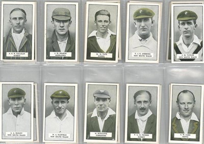 Lot 268 - A Set of Cohen Weenen 'Cricketers' Cigarette Cards, twenty five cards, circa 1926, in plastic...