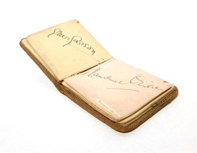 Lot 276 - An Small Autograph Album, containing signatures of entertainers, including Alexander Korda, Raymond