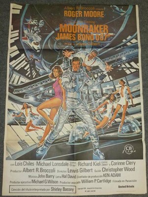 Lot 282 - Mixed Collectables, including 'Carry on Girls' and James Bonds 'Moonraker' film posters, three...