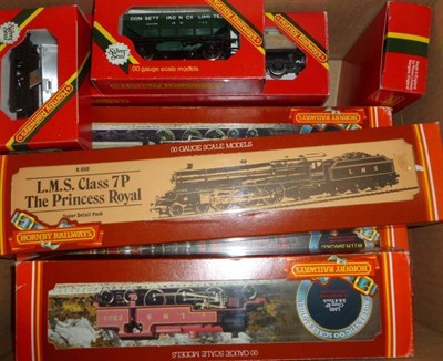Lot 1043 - A Collection of Boxed Hornby 'OO' Gauge Trains, comprising six locomotives - 'Flying Scotsman'...