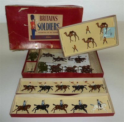 Lot 1085 - A Boxed Britains Lead Set of The Kings Royal Horse Artillery at the Gallop No.39, containing a...
