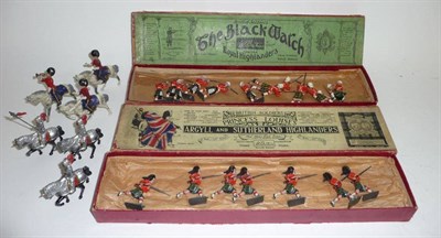 Lot 1087 - Two Boxed Sets of Britains Lead Soldiers - 'Princess Louise's Argyll & Sutherland Highlanders'...