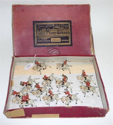 Lot 1092 - A Boxed Set of Britains Lead 'Band of The 1st Lifeguards' No.101, pre-war set, containing...