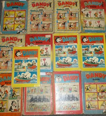 Lot 1107 - Thirteen 1950's Dandy Annuals, comprising two 1953, 1954, two 1955, three 1956, two 1957 and...