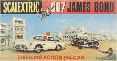 Lot 1132 - A Boxed Scalextric 007 James Bond Slot Car Racing Set, containing a white Aston Martin with one...