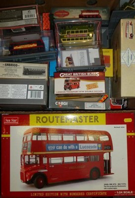 Lot 1150 - A Collection of Twenty Nine Boxed Diecast Buses and Commercial Vehicles, including a limited...