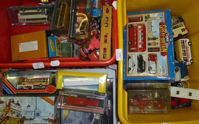 Lot 1151 - A Collection of Diecast Vehicles, boxed and unboxed, including EFE buses, Corgi Original...