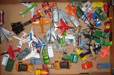 Lot 1154 - A Large Collection of Playworn Diecast Vehicles, makers include Dinky, Corgi and Matchbox,...