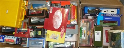 Lot 1155 - A Collection of Boxed Diecast Vehicles, including EFE buses, Corgi Tramlines, Lledo Trackside,...