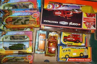 Lot 1160 - Fourteen Boxed Diecast Vehicles, comprising seven Matchbox Battle Kings, Matchbox Super Kings,...