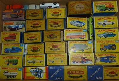 Lot 1174 - Twenty Nine Boxed Matchbox Vehicles, comprising twenty four 1-75 Series vehicles, No.2...