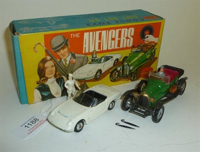 Lot 1188 - A Boxed Corgi The Avengers Gift Set No.40, containing Vintage Bentley driven by John Steed,...