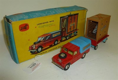 Lot 1189 - A Boxed Corgi Chipperfields Land-Rover with Elephant and Cage on Trailer Gift Set No.19, with inner