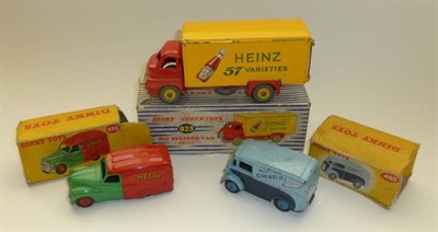 Lot 1206 - A Boxed Dinky Supertoys 'Heinz' Big Bedford Sauce Bottle Van No.923, with red cab and chassis,...