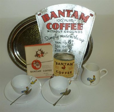 Lot 1235 - A Boxed Bantam Coffee For Two Set, comprising two Crown Staffordshire cups and saucers and a...