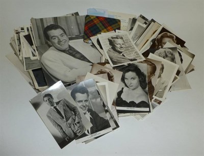 Lot 1258 - A Large Collection of Signed Photographs, Photographs and Autographs of Film and Stage Stars,...