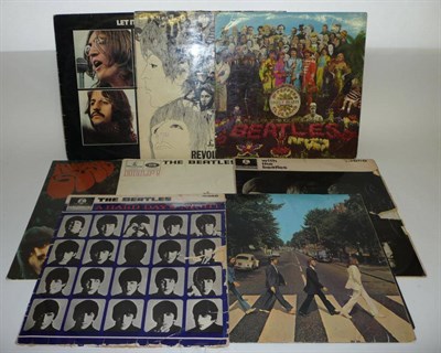 Lot 1262 - Ten Early Pressings of Beatles Albums, including Please Please Me PMC 1202, With the Beatles...