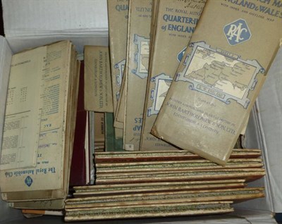 Lot 1270 - A Collection of Motoring Memorabilia, including a quantity of Ordnance Survey, RAC and other...