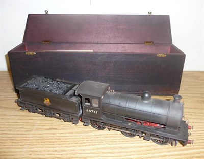 Lot 6 - A Kit Built 'O' Gauge Electric 0-6-0 Class J26 Locomotive & Tender No.65771, in black BR...