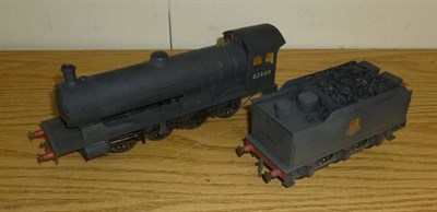 Lot 8 - A Kit Built 'O' Gauge Electric 0-8-0 Locomotive & Tender No.63449, in black BR livery, together...